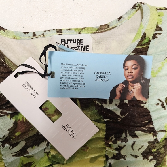 Ruched Bodycon Floral Long Sleeve Mini Dress NWT - Picture 12 of 15